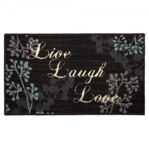 Structures Live Laugh Love Printed Textured Loop Kitchen Accent Rug   557340307